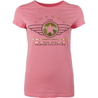 TOP GUN TG20193050 - Kurzarm Baumwoll-T-Shirt für Mädchen & Damen TOP GUN TG20193050 - Kurzarm Baumwoll-T-Shirt für Mädchen & Damen