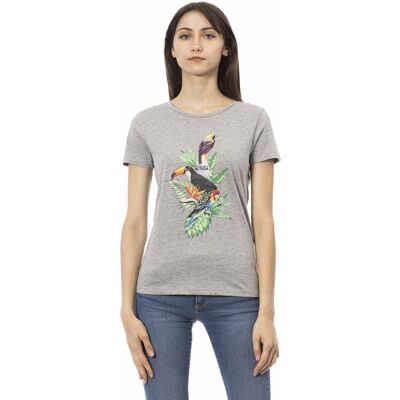 Trussardi Action T-Shirt Frauen Grau M Trussardi Action T-Shirt Frauen Grau M