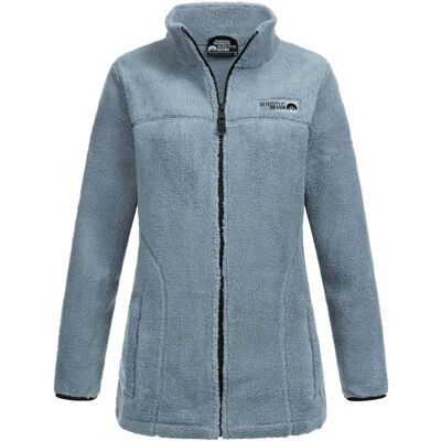 Arctic Seven Damen Sherpa Fleecejacke – Wärmende Outdoorjacke mit Zipper – Dusty Blue Blau M Arctic Seven Damen Sherpa Fleecejacke – Wärmende Outdoorjacke mit Zipper – Dusty Blue Blau M