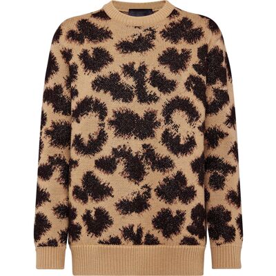 Philipp Plein Rundhalspullover Leopard Leopard M Philipp Plein Rundhalspullover Leopard Leopard M