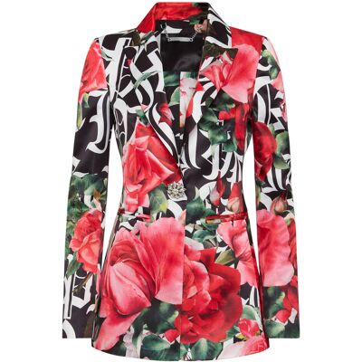 Philipp Plein Blazer Schwarz Rot S Philipp Plein Blazer Schwarz Rot S