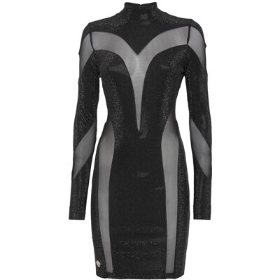 Philipp Plein Abendkleid Schwarz XL Philipp Plein Abendkleid Schwarz XL