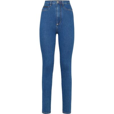 Philipp Plein Jeggings Iconic Plein Blau 25 (Größe) Philipp Plein Jeggings Iconic Plein Blau 25 (Größe)
