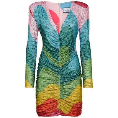 Philipp Plein Minikleid Mehrfarben M Philipp Plein Minikleid Mehrfarben M
