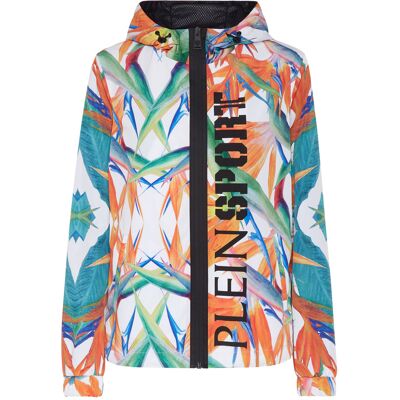 Plein Sport Jacke Flowers Weiß/Mehrfarbig XL Plein Sport Jacke Flowers Weiß/Mehrfarbig XL