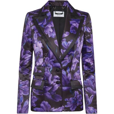 Philipp Plein Blazer Flowers Schwarz S Philipp Plein Blazer Flowers Schwarz S