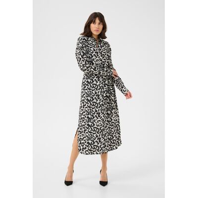 Kaffe Kleid Baggy fit White/Black Leopard white black Weiß schwarz EU 34 / UK 6 Kaffe Kleid Baggy fit White/Black Leopard white black Weiß schwarz EU 34 / UK 6