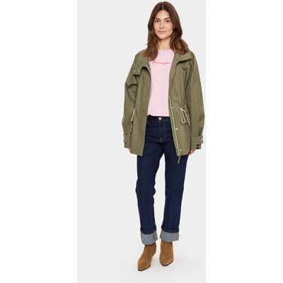 Saint Tropez Jacke Gerade Passform Musk green Grün S Saint Tropez Jacke Gerade Passform Musk green Grün S