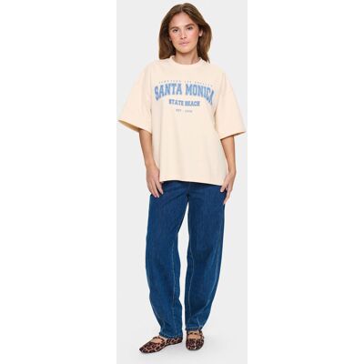 Saint Tropez Oversize Sweatshirt Creme offwhite Cremefarben L Saint Tropez Oversize Sweatshirt Creme offwhite Cremefarben L