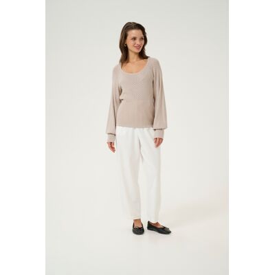 Kaffe Strickpullover Slim fit cream Creme XL Kaffe Strickpullover Slim fit cream Creme XL
