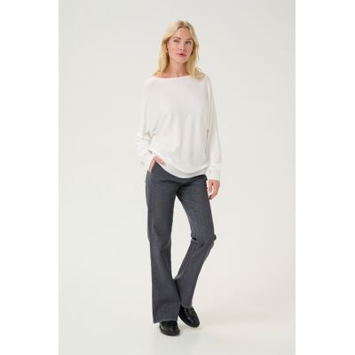 culture Strickpullover Oversize fit white Weiß L culture Strickpullover Oversize fit white Weiß L