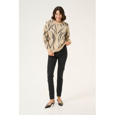 Kaffe Strickpullover Loose fit cream Creme XL Kaffe Strickpullover Loose fit cream Creme XL
