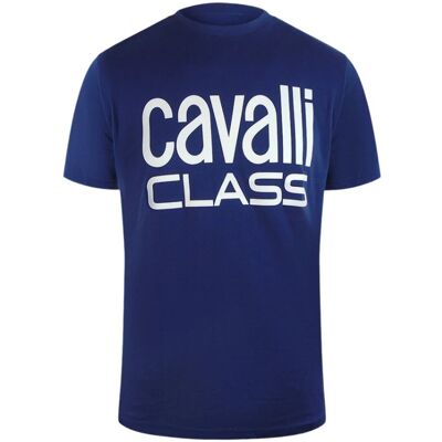 Cavalli Class - T-shirt Der Marke Bold In Blau Blau XL Cavalli Class - T-shirt Der Marke Bold In Blau Blau XL
