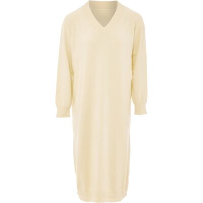 Dreimaster Kleid Frauen Wollweiß Cremefarben XS/S Dreimaster Kleid Frauen Wollweiß Cremefarben XS/S