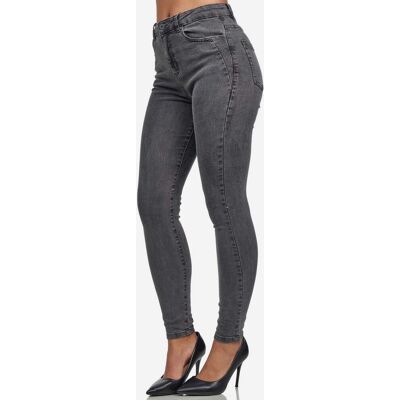 Tazzio Damen Skinny Fit High Waist Jeans Dunkelgrau EU 42 / UK 14 Tazzio Damen Skinny Fit High Waist Jeans Dunkelgrau EU 42 / UK 14