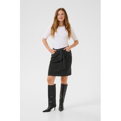 Kaffe Denimrock KAcarly A-shape black Schwarz EU 38 / UK 10 Kaffe Denimrock KAcarly A-shape black Schwarz EU 38 / UK 10