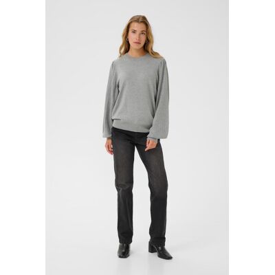 Kaffe Strickpullover KAlone Regular fit grey Grau XS Kaffe Strickpullover KAlone Regular fit grey Grau XS