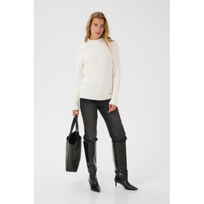 Kaffe Strickpullover KArachel Regular fit white Weiß XL Kaffe Strickpullover KArachel Regular fit white Weiß XL