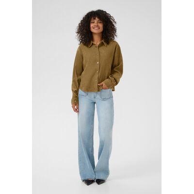 Kaffe Langarm - Hemd KAvera Regular fit brown Braun EU 44 / UK 16 Kaffe Langarm - Hemd KAvera Regular fit brown Braun EU 44 / UK 16