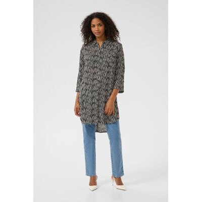 Kaffe Langarm - Hemd KAjessi Loose fit black white Schwarz-Weiss EU 38 / UK 10 Kaffe Langarm - Hemd KAjessi Loose fit black white Schwarz-Weiss EU 38 / UK 10