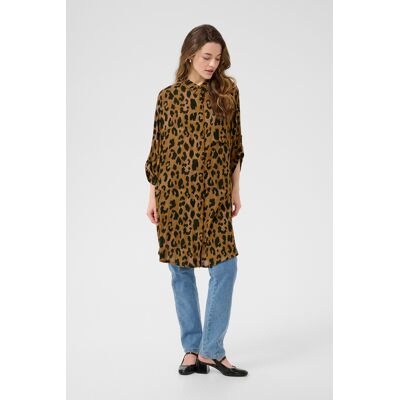 Kaffe Langarm - Hemd KAjessi Loose fit animal Tier EU 42 / UK 14 Kaffe Langarm - Hemd KAjessi Loose fit animal Tier EU 42 / UK 14
