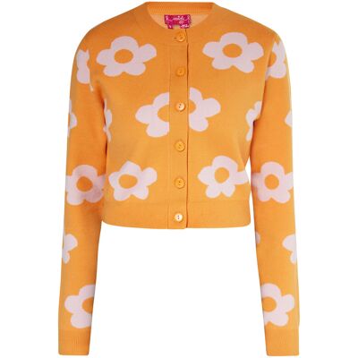Mymo Strickjacke Frauen orange Orange XS Mymo Strickjacke Frauen orange Orange XS