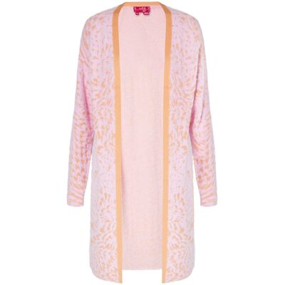 Mymo Strickjacke Frauen rosa-orange Orange XS Mymo Strickjacke Frauen rosa-orange Orange XS