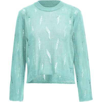 Mymo Pullover Frauen Lagune Türkis XS/S Mymo Pullover Frauen Lagune Türkis XS/S