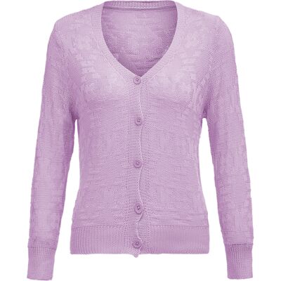 Schmuddelwedda Strickjacke Frauen Lavendel Rosa XS/S (long) Schmuddelwedda Strickjacke Frauen Lavendel Rosa XS/S (long)