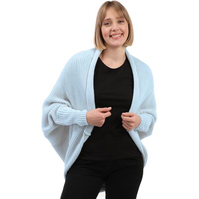 Felix Hardy Strickjacke Langärmelige Strickjacke Aus Wollmischung Mit Fledermausärmeln Hellblau M/L Felix Hardy Strickjacke Langärmelige Strickjacke Aus Wollmischung Mit Fledermausärmeln Hellblau M/L