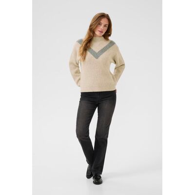 Kaffe Strickpullover KAelina Strickpullover Regular fit beige Beige M Kaffe Strickpullover KAelina Strickpullover Regular fit beige Beige M