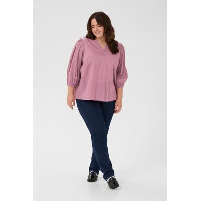 Kaffe Curve Langarm-Bluse KCluisa Langarm-Bluse Regular fit purple Lila EU 48 / UK 20 Kaffe Curve Langarm-Bluse KCluisa Langarm-Bluse Regular fit purple Lila EU 48 / UK 20