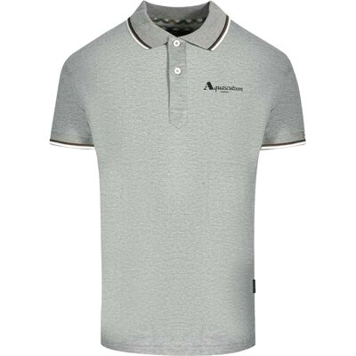 Aquascutum Unisex Erwachsenen London Tipped Polo-Shirt (Grau) Grau S Aquascutum Unisex Erwachsenen London Tipped Polo-Shirt (Grau) Grau S