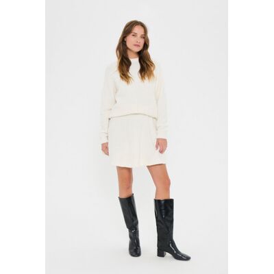 Saint Tropez Strickpullover GelaSZ Strickpullover Lockere Passform white Weiß S Saint Tropez Strickpullover GelaSZ Strickpullover Lockere Passform white Weiß S