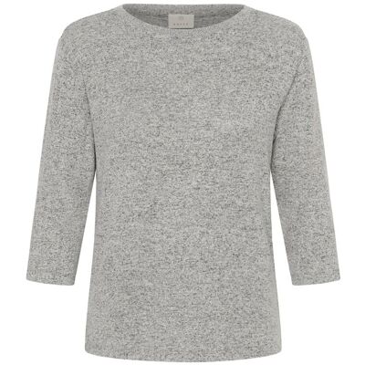 Kaffe Strickpullover KAlucia Strickpullover Loose fit Hellgrau M Kaffe Strickpullover KAlucia Strickpullover Loose fit Hellgrau M