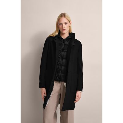 Bugatti Damen Parka mit Materialmix Schwarz EU 38 / UK 10 Bugatti Damen Parka mit Materialmix Schwarz EU 38 / UK 10