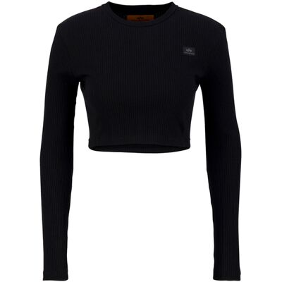 alpha industries X-Fit Rib Cropped Longsleeve Women Schwarz XS alpha industries X-Fit Rib Cropped Longsleeve Women Schwarz XS