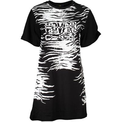 Cavalli Class Zebra-Muster Mini-Kleid Schwarz XS Cavalli Class Zebra-Muster Mini-Kleid Schwarz XS