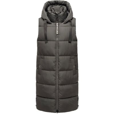 Navahoo Damen Steppweste Schnuffelchen – Lang & Stylisch mit Kapuze Schwarz M Navahoo Damen Steppweste Schnuffelchen – Lang & Stylisch mit Kapuze Schwarz M