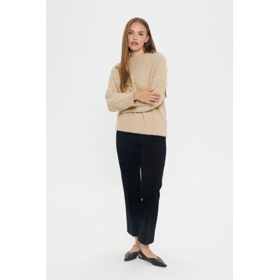 Saint Tropez Strickpullover NushaSZ Strickpullover Gerade Passform Sand M Saint Tropez Strickpullover NushaSZ Strickpullover Gerade Passform Sand M
