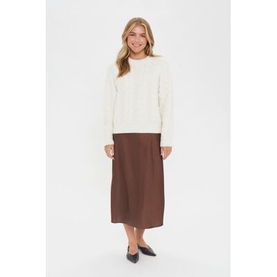 Saint Tropez Strickpullover NylaSZ Strickpullover Gerade Passform Weiß L Saint Tropez Strickpullover NylaSZ Strickpullover Gerade Passform Weiß L