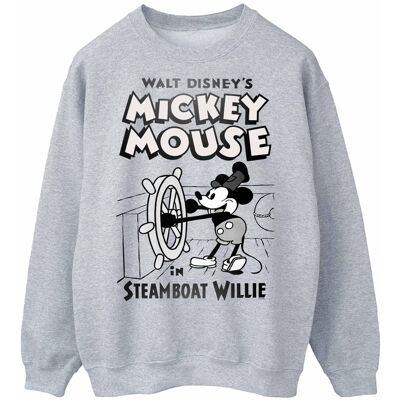 Disney Mickey Mouse Steamboat Willie Sweatshirt - Sweatshirt Disney Mickey Mouse Steamboat Willie Sweatshirt - Sweatshirt