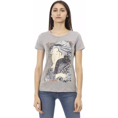 Trussardi Action Geisha T-Shirt Kurzarm Grau Silber M Trussardi Action Geisha T-Shirt Kurzarm Grau Silber M