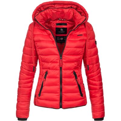 Navahoo Damen Steppjacke Lulana – Leicht, Stylisch & Abnehmbare Kapuze Rot XS Navahoo Damen Steppjacke Lulana – Leicht, Stylisch & Abnehmbare Kapuze Rot XS