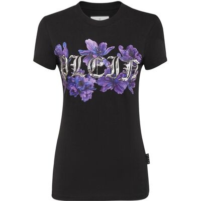 Philipp Plein T-Shirt Flowers Schwarz XS Philipp Plein T-Shirt Flowers Schwarz XS