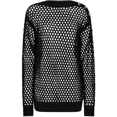 Philipp Plein Rundhalspullover Schwarz M Philipp Plein Rundhalspullover Schwarz M