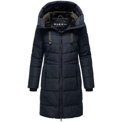 Marikoo Damen Winterjacke Natsukoo – warm, mit Teddyfell & Kapuze Blau XS Marikoo Damen Winterjacke Natsukoo – warm, mit Teddyfell & Kapuze Blau XS