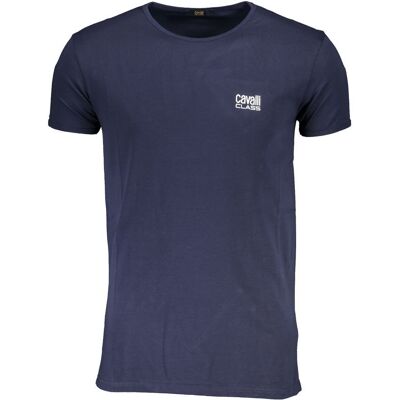 Cavalli Class T-Shirt mit kurzen Ärmeln Dunkelblau L Cavalli Class T-Shirt mit kurzen Ärmeln Dunkelblau L