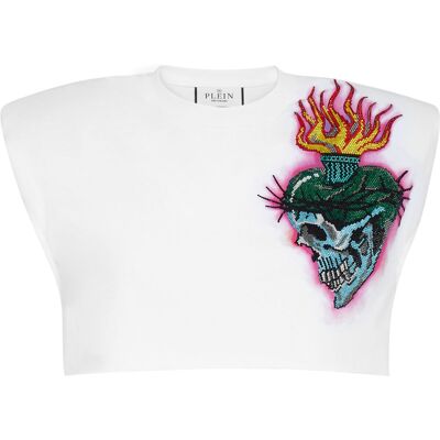 Philipp Plein Tanktop Tattoo Weiß M Philipp Plein Tanktop Tattoo Weiß M
