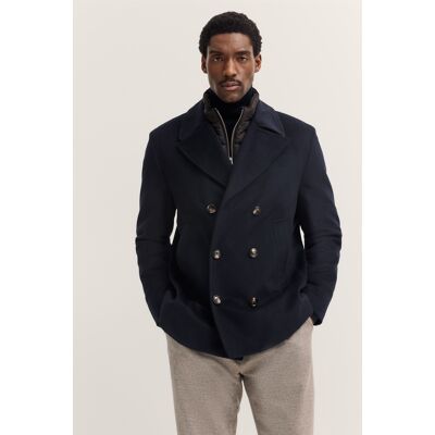 Bugatti Herren Caban-Jacke wasserfest mit Westen-Einsatz und Reverskragen Marine EU 54 Bugatti Herren Caban-Jacke wasserfest mit Westen-Einsatz und Reverskragen Marine EU 54